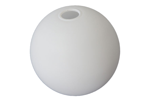 Hand Blown Round Opal White Glass Globe Lamp Shade Replacement - Image 2