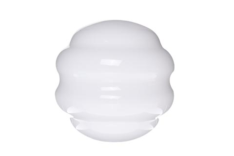 Hand Blown Round Opal White Glass Globe Lamp Shade Replacement - Image 4