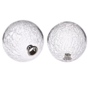 Hand Blown Transparent Crackle Glass Ball Lamp Shade with G9 Thread