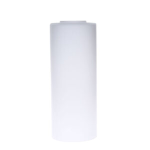 Modern White Frosted Cylinder Glass Lamp Shade Replacement for Bathroom Vanity & Bedroom Lighting