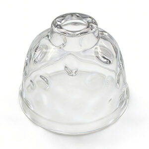 Glass Lamp Shade Textured with Organic Surface Patterns Good Quality