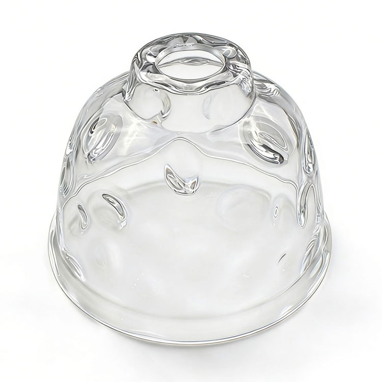 Glass Lamp Shade Textured with Organic Surface Patterns Good Quality
