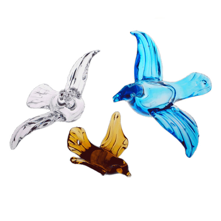 Hand-Blown Art Glass Bird Glass Lamp shade