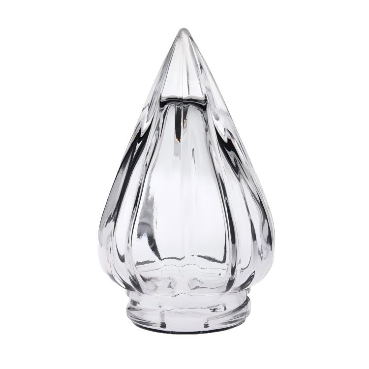 Pressed Clear Torch Glass Lamp Shade OEM Wholesale Machine Pressed Thick Lamp Cover for Lighting Lamp Parts - Image 3