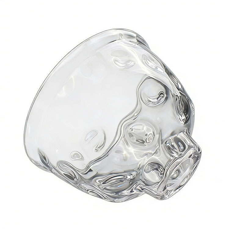 Glass Lamp Shade Textured with Organic Surface Patterns Good Quality - Image 4