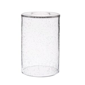 Hand Blown Custom Seeded Bubble Cylinder Glass Lamp Shade Manufacturer