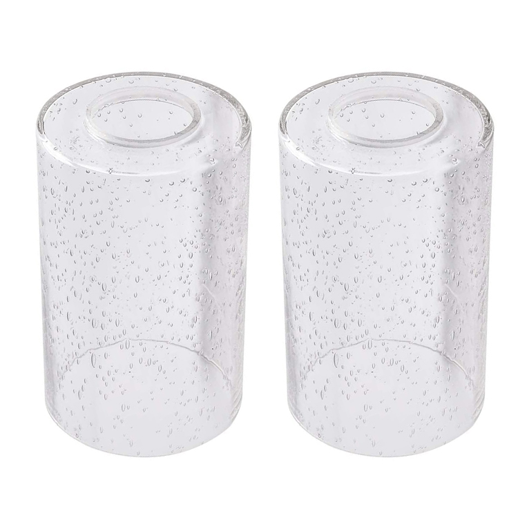 Hand Blown Custom Seeded Bubble Cylinder Glass Lamp Shade Manufacturer - Image 4