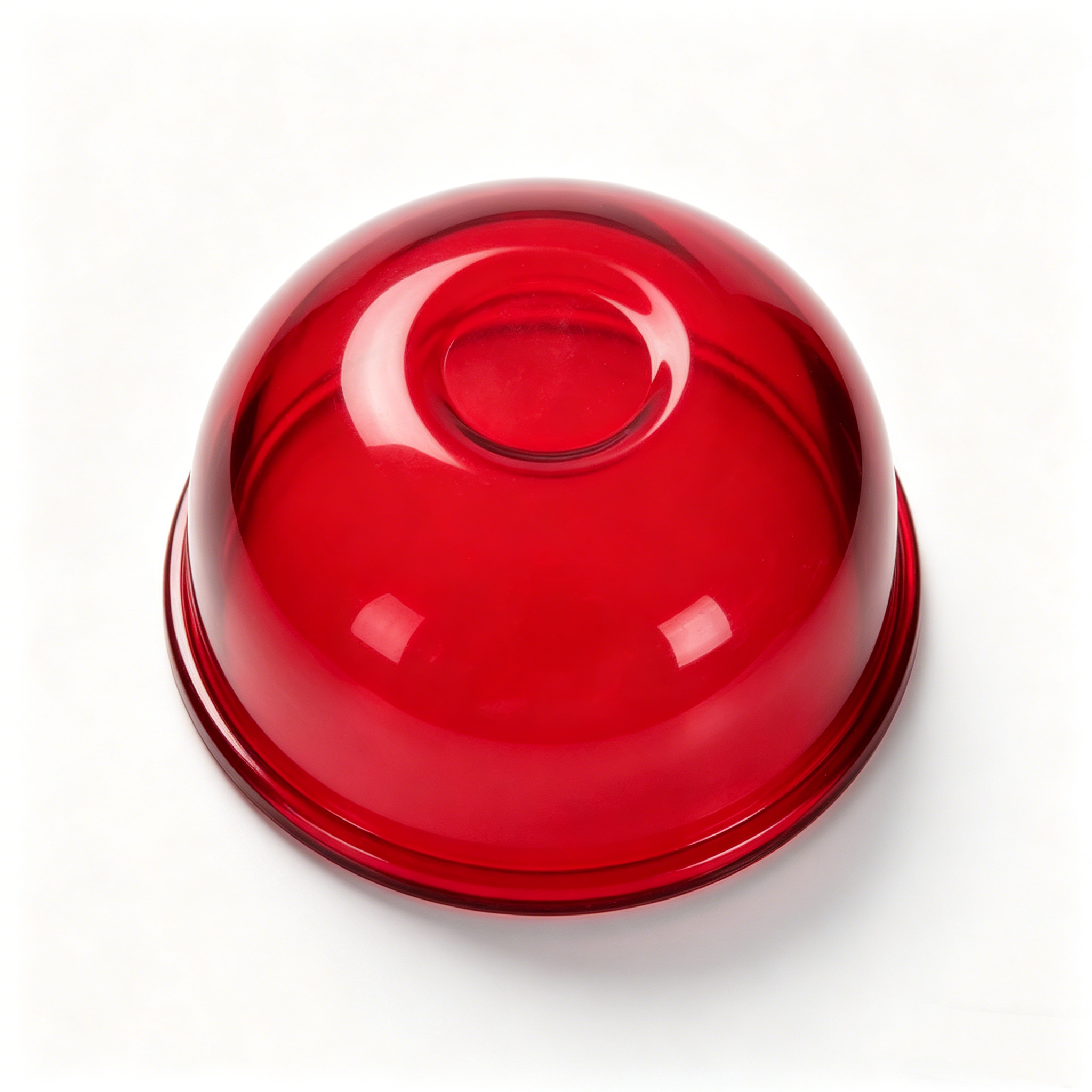 Red Glass Dome Lamp Shade Replacement, Clear Ruby Bell Shape Light Cover for Pendant Light & Chandelier - Image 3