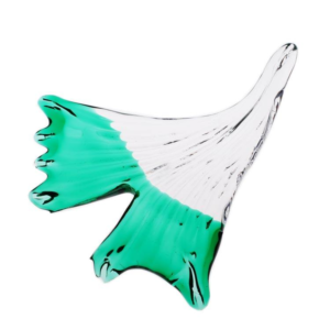 Popular Hand Made Glass Leaf Wave Shape Lamp Accessories for Luxury Hotel Lobby Chandelier Light