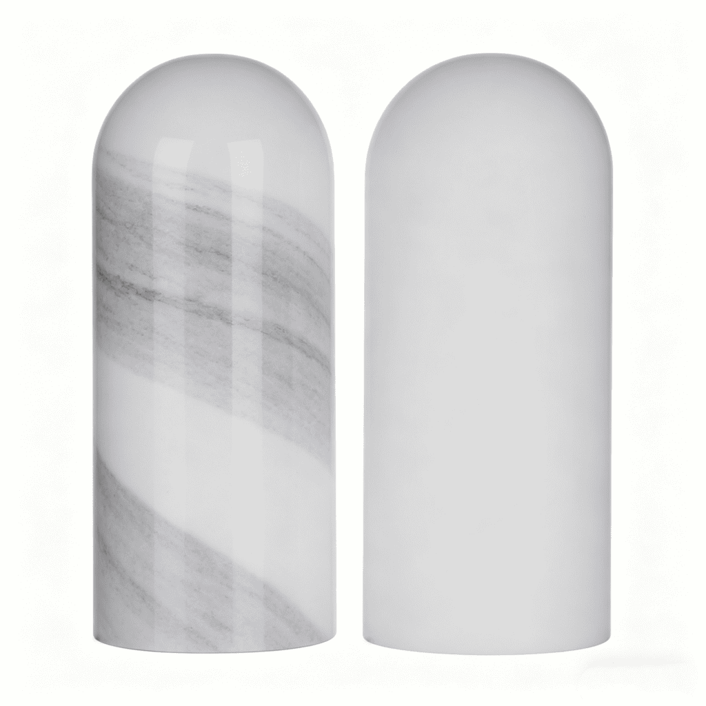 Opal white glass lampshade material for soft diffused light