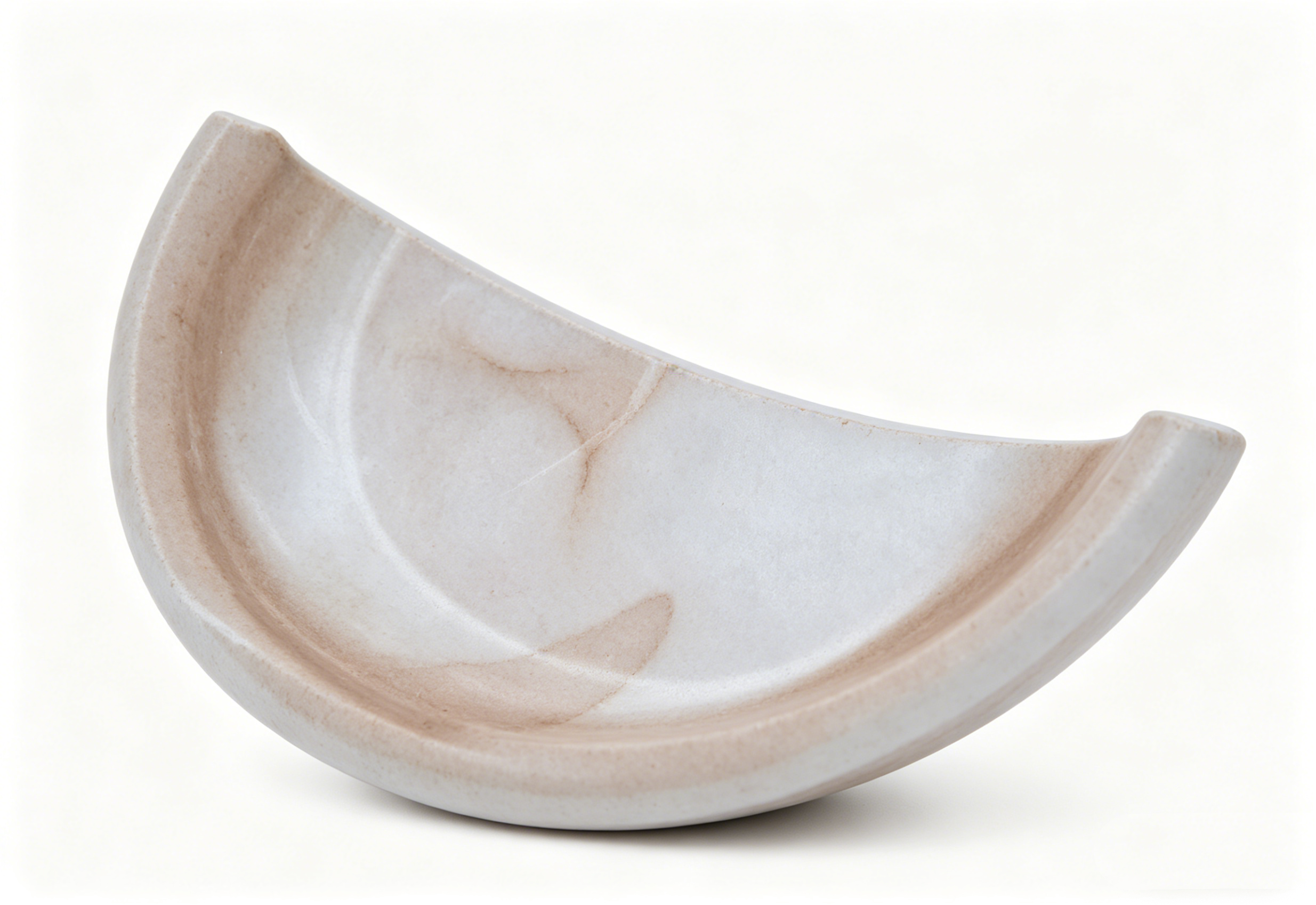 Modern Curved Bent Glass Lamp Shade, Marbled Pink White Glass Lampshade for Wall Lamp & Home Lighting