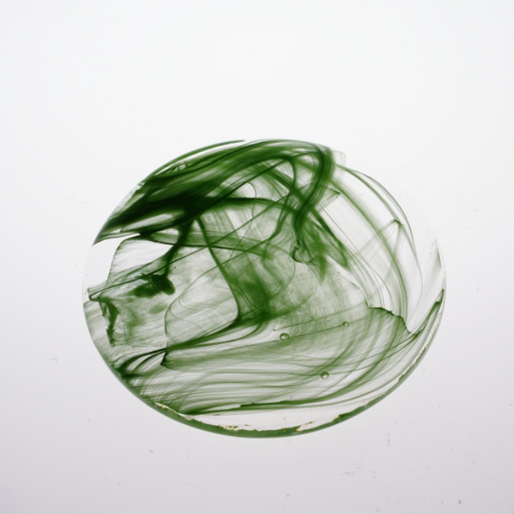 High Quality Round Solid Green Glass Lampshade Vintage Heavy Machine Pressed Glass Lamp Shades For Wall Lamps Garden Lights