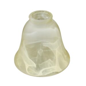 Alabaster Cloud Glass Bell Lamp Shade Custom Glass Lamp Shade Manufacturer for Vintage & Traditional Lighting Collections
