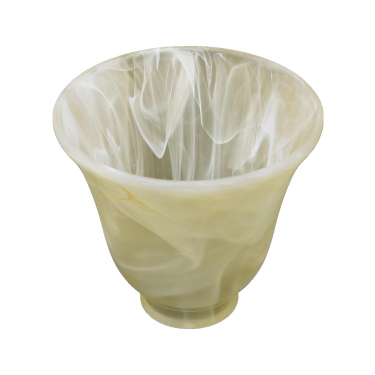 Alabaster Cloud Glass Bell Lamp Shade Custom Glass Lamp Shade Manufacturer for Vintage & Traditional Lighting Collections - Image 6