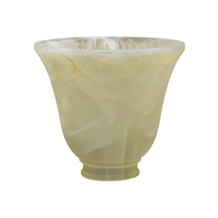 Alabaster Cloud Glass Bell Lamp Shade Custom Glass Lamp Shade Manufacturer for Vintage & Traditional Lighting Collections - Image 7
