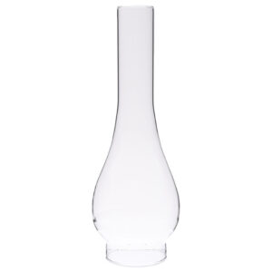 Clear Glass Oil Lamp Chimney – Classic Hurricane Shade for Vintage Kerosene & Antique Oil Lamps