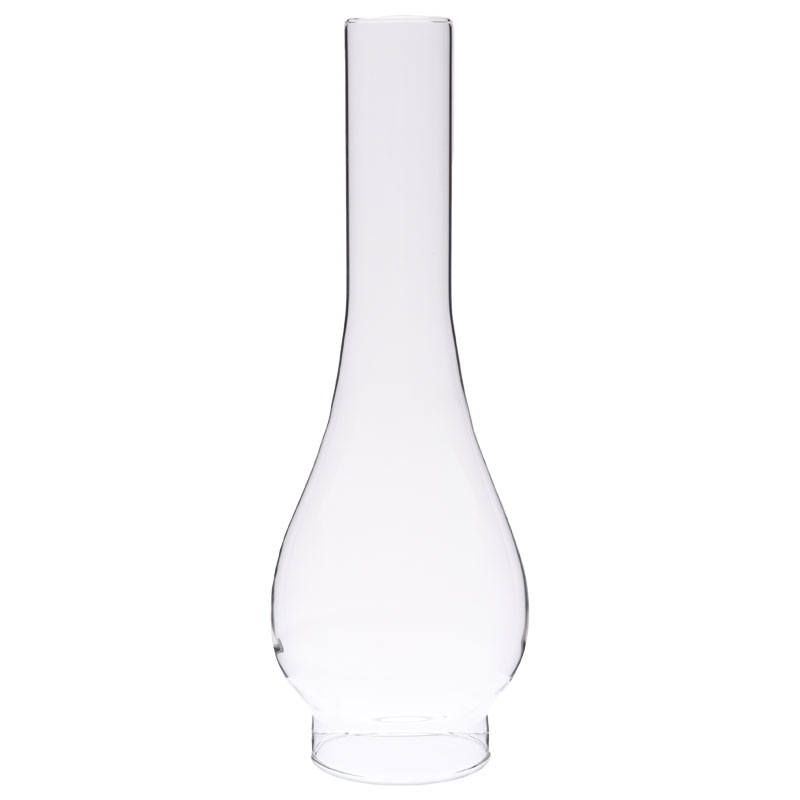Clear Glass Oil Lamp Chimney – Classic Hurricane Shade for Vintage Kerosene & Antique Oil Lamps