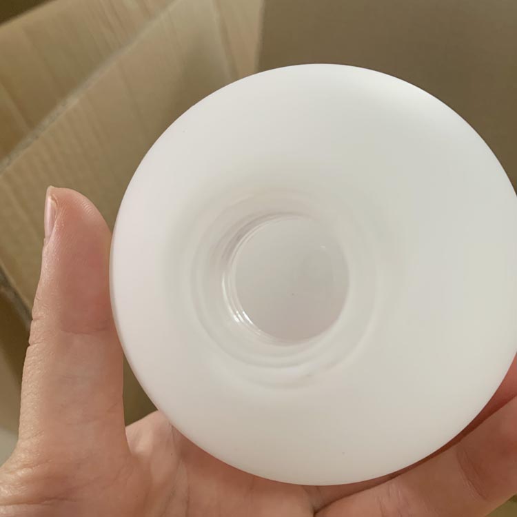 Matte White Glass Globe Shade – Premium Spray-Coated Opal Finish for Pendant & Table Lamp | OEM Glass Shade Factory Direct - Image 4