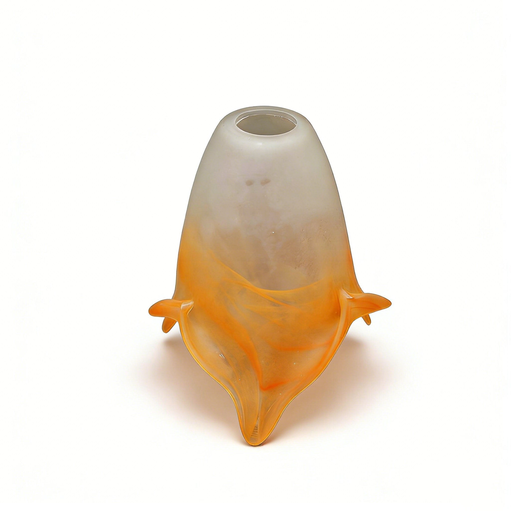 Centrifugal Glass Frosted Cloudy Glass Light Cover Half Curved Wall Mount Lamp Glass Lamp Shade - Image 3