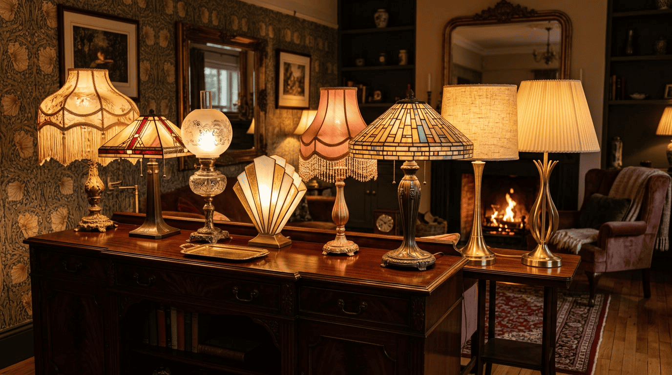 lamp shades for vintage lamps — hero overview
