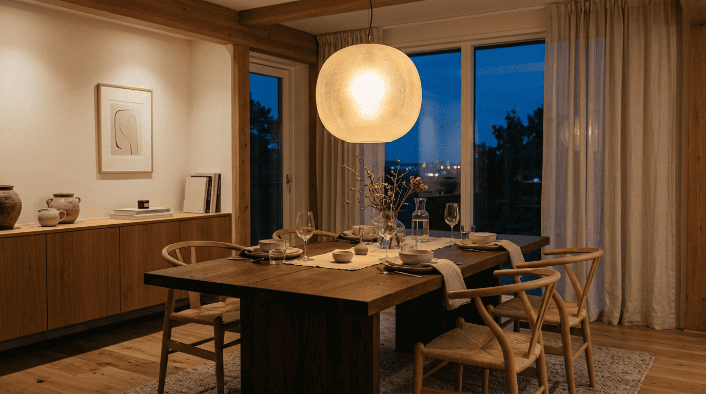 glass what is it made of — elegant glass lampshade in warm interior setting showing light diffusion through high-clarity glass