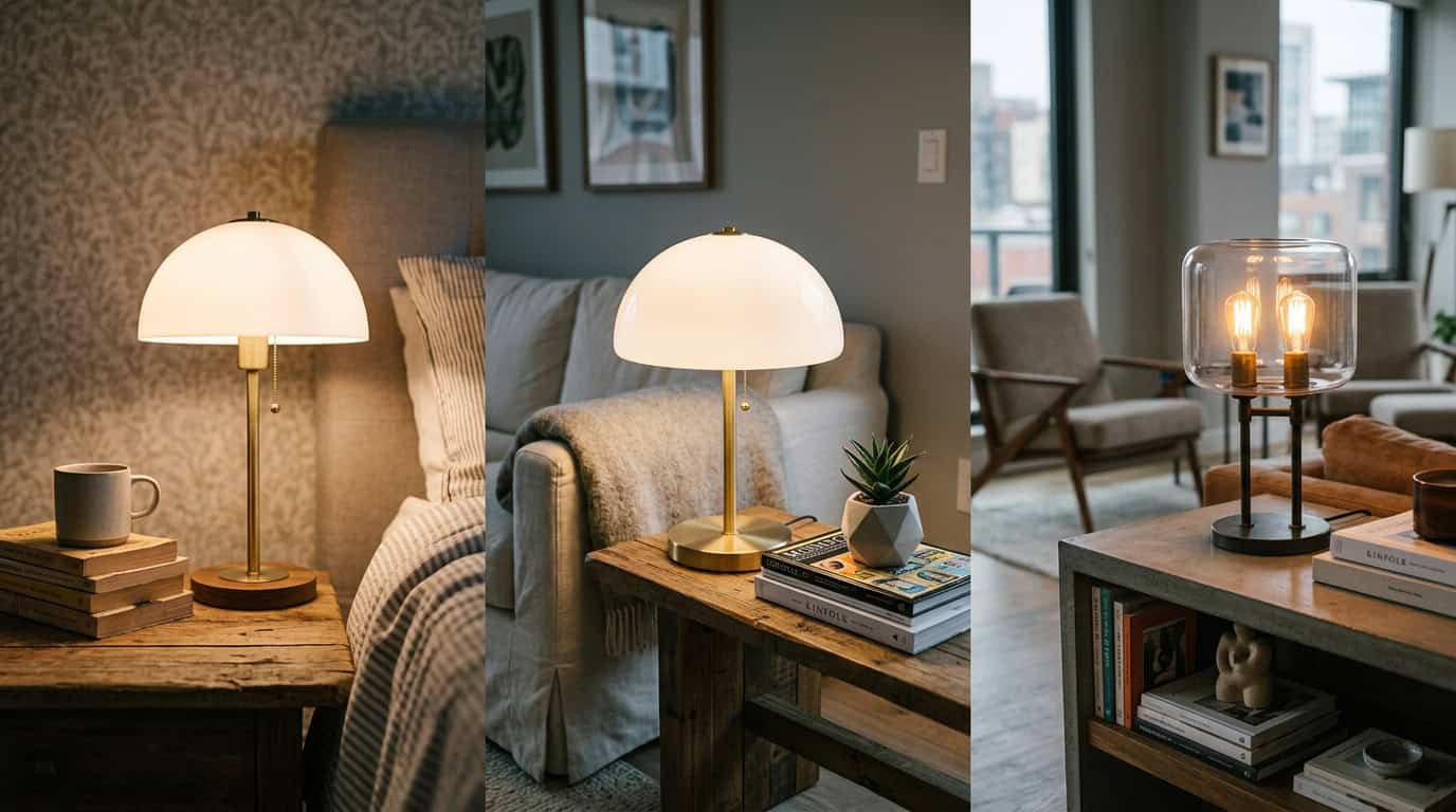 Modern glass lampshades for stylish home lighting and decor.