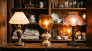 Lindos abajures de vidro exibindo artesanato e design para soluções de iluminação interior elegantes.