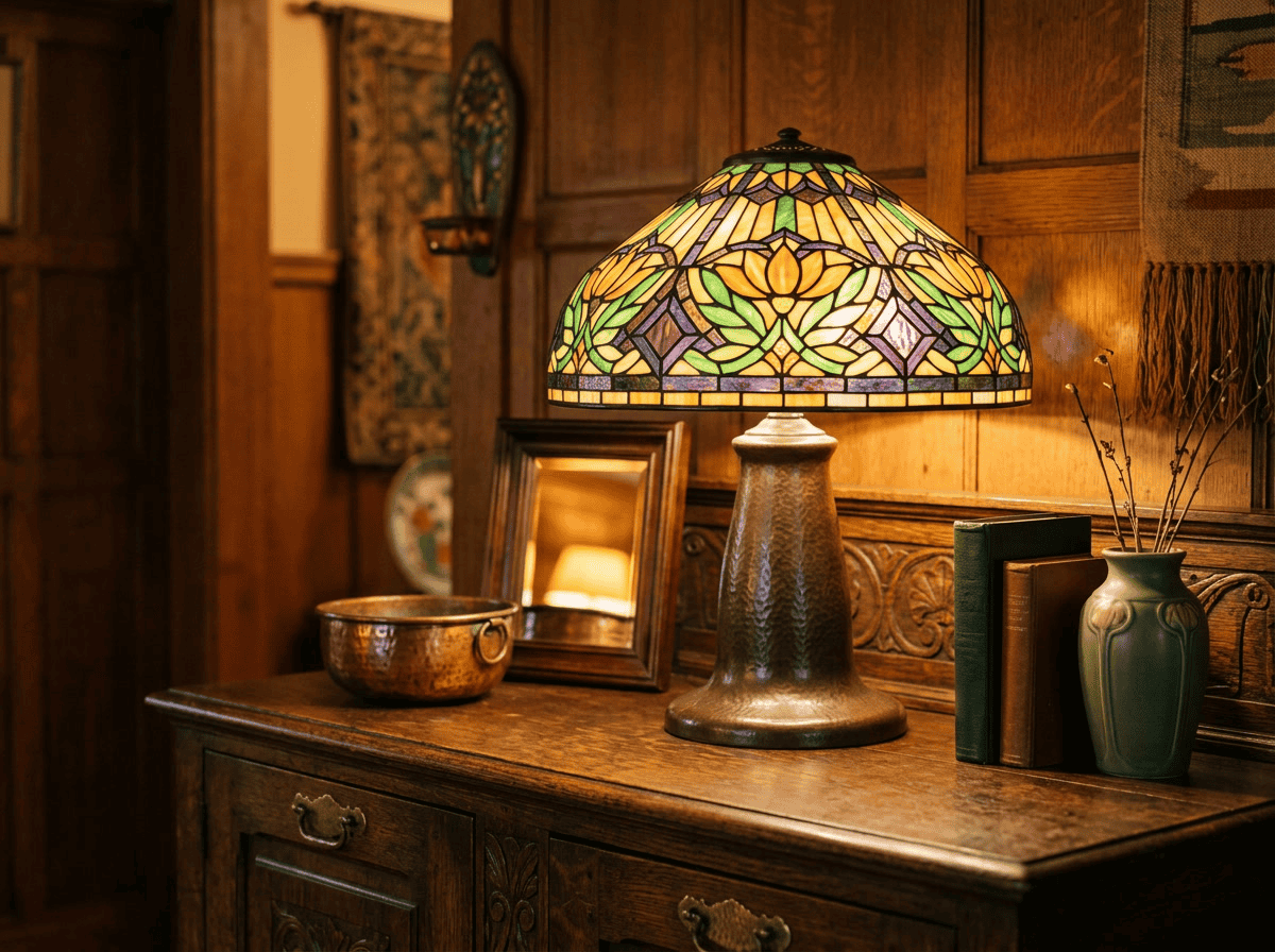 Elegante cúpula de vidro colorido para decoração residencial.