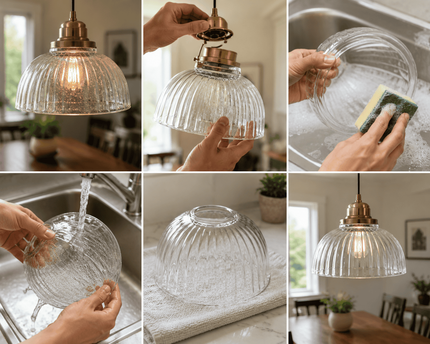 Elegant glass lampshade with ribbed design, perfect for modern lighting fixtures. Customizable optio.