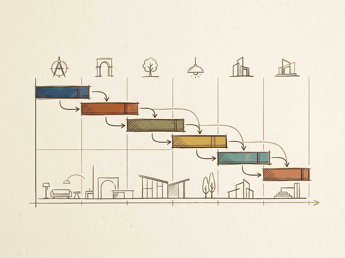 Glass lampshade manufacturing process diagram for custom lighting solutions.