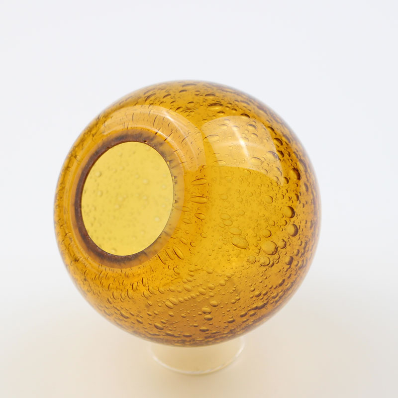 Amber Seeded Glass Globe Lamp Shade - Image 3