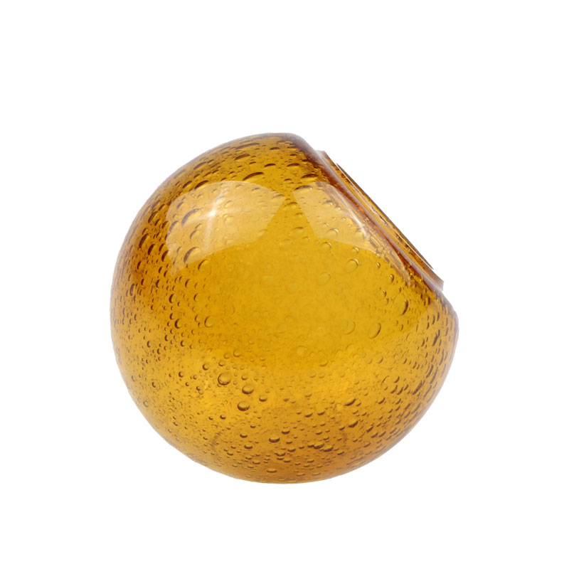 Amber Seeded Glass Globe Lamp Shade - Image 4