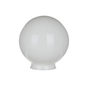 Klassischer Mundgeblasener Opal Glänzender Weißer Glasglobus-Lampenschirm