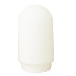 Custom Frosted Milk Glass Lamp Cover Dome Cylinder Glass Lampshade With Screw Thread Base for Light Fixture