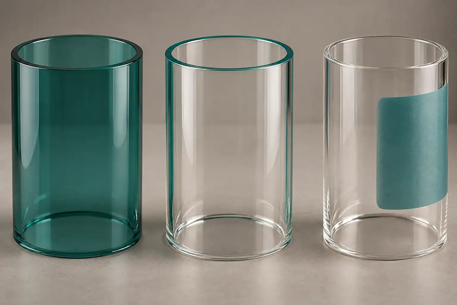 Body-colored glass, surface-coated glass and localized decoration