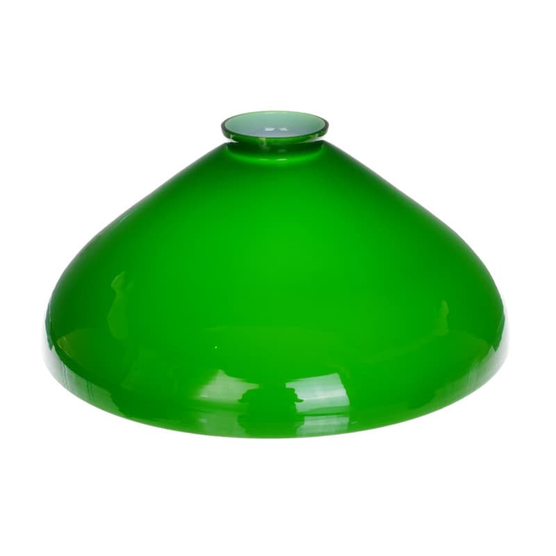Vibrant green rectangular glass lampshade for modern lighting fixtures.