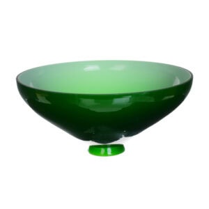 Green glass lampshade with matte finish for lighting fixtures.