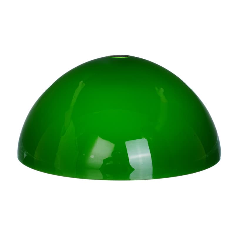Pantalla de lámpara colgante de vidrio vintage de color verde vivo para una iluminación con estilo.