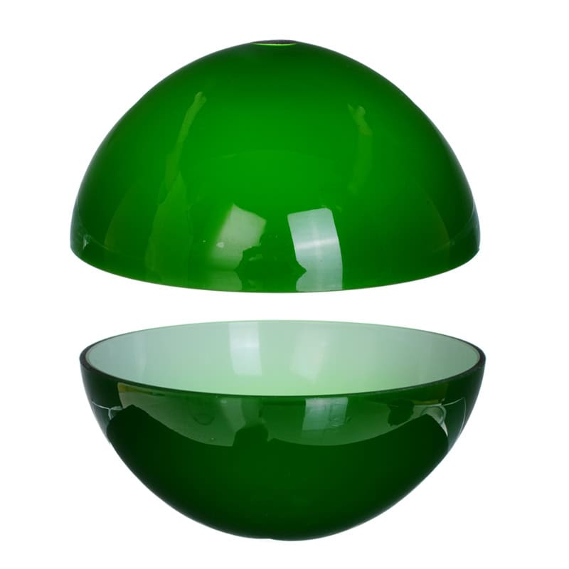 Green Dome Pendant Glass Lamp Shade | Hemisphere Bowl Shade Factory - Imagen 2