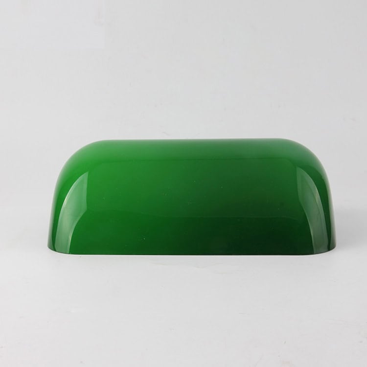 Vintage Green Bankers Glass Lamp Shade For Desk Reading Lamp - Image 3