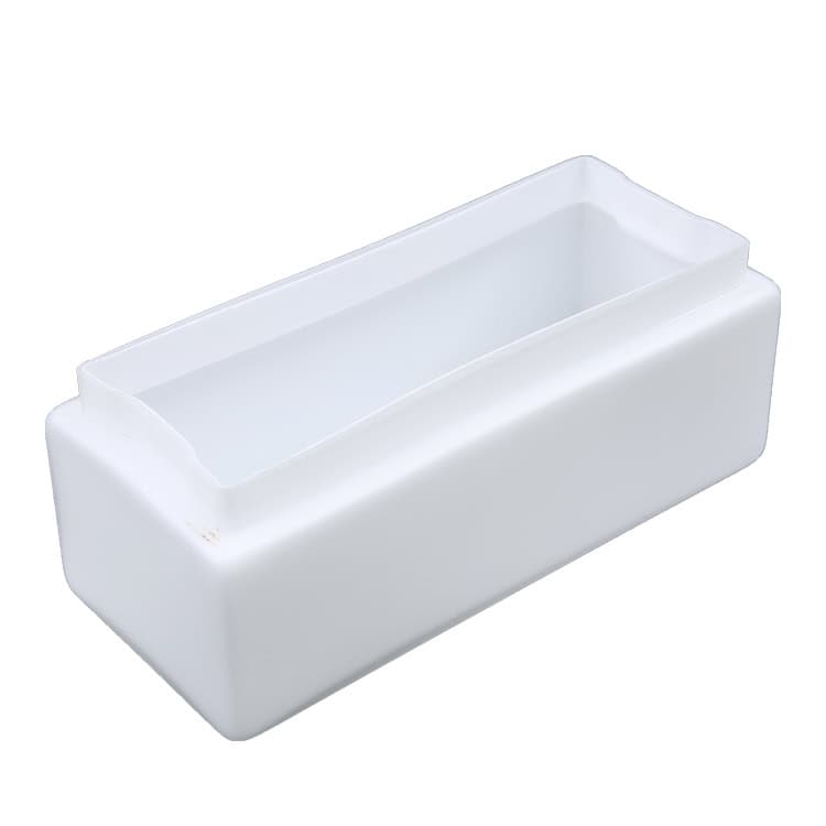 White Matte Rectangular Glass Shade | OEM Factory China - الصورة 2