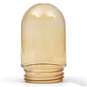 Abajur de vidro Amber Dome para luminárias industriais externas.