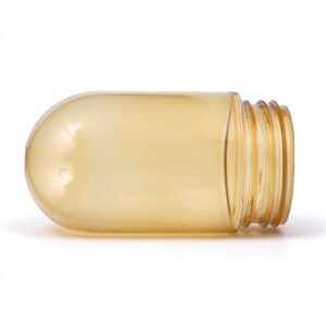 Abajur de vidro Amber Dome para luminárias industriais externas.