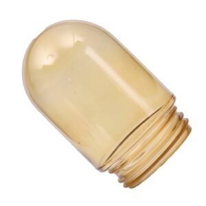 Abajur de vidro Amber Dome para luminárias industriais externas.